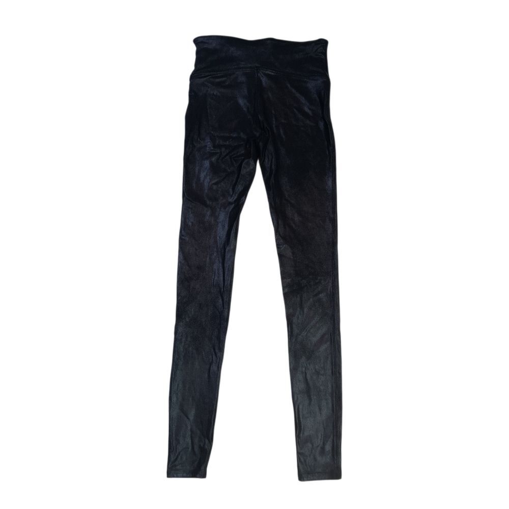 Spanx Faux Leather Black Leggings Sz S Pants